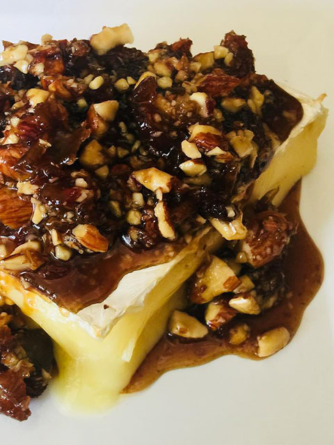 Warm Brie and Almond Fig Jam