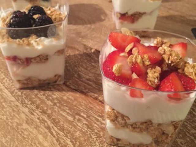 Fruit and Yogurt Parfait Fruit and Yogurt Parfait with Granola